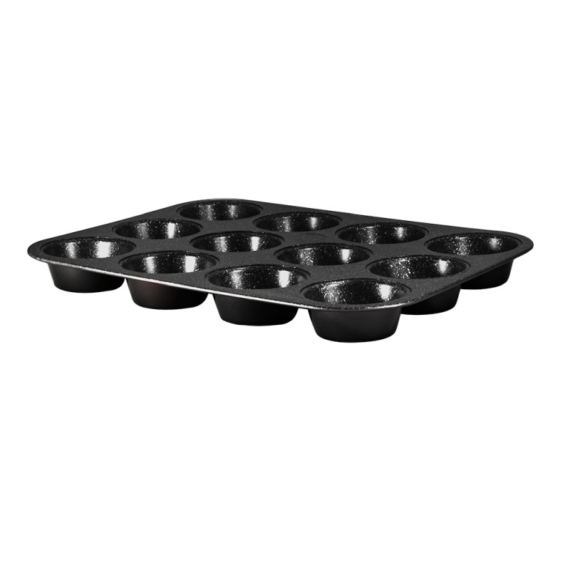 Forma na muffiny s nepriľnavým povrchom 12 ks Black Rose Collection