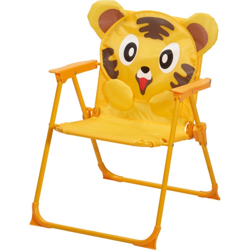 Záhradný nábytok detský stôl, 2 stoličky + slnečník s motívom tigra