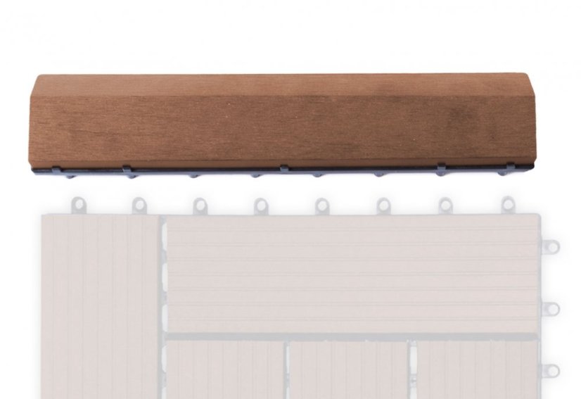 Bandă de tranziție G21 Cherry pentru plăci WPC, 30 x 7,5 cm drepte