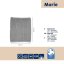 Koupelnová předložka MARIE 70% recyklovaný PES/30% bavlna světle šedá 55x65x2 cm