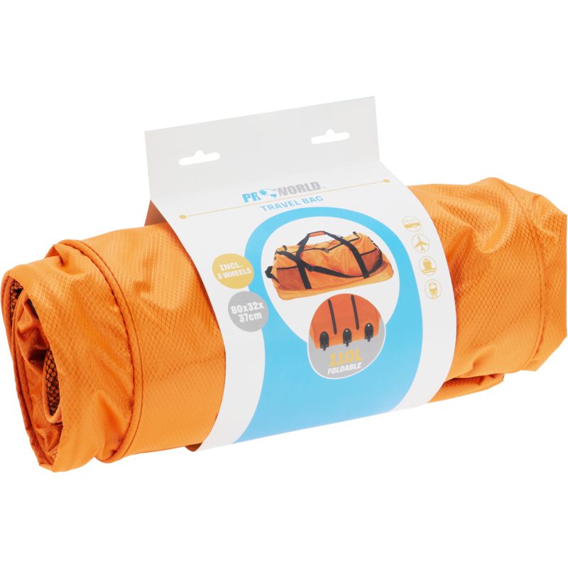 Cestovní taška na kolečkách 110 l oranžová