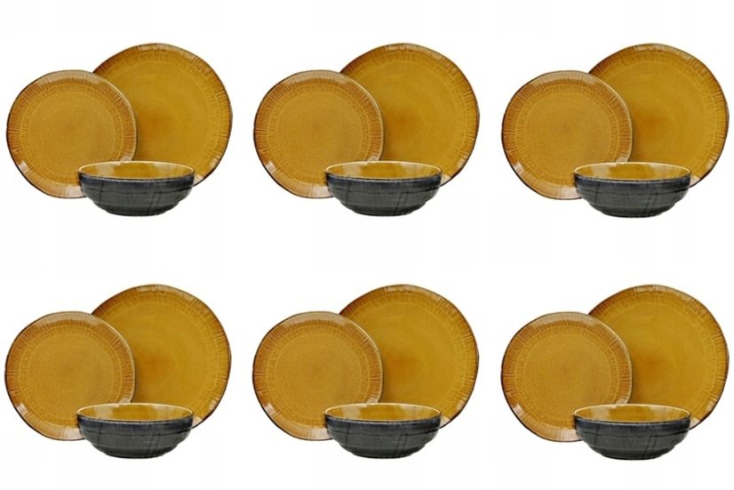 Jídelní sada talířů 18 ks Evia