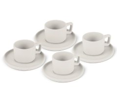 Sada hrnků na espresso s podšálkem 8 ks 100 ml Sahara Collection