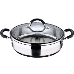 Servírovacia panvica s pokrievkou nerez FOODIES 28 cm 3,8 litra