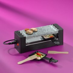 Raclette/kámen Tomül granit black 2 osoby 33,0x11,0x11,5cm