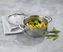 Kastrol s poklicí nerez 18/10 FLAVORIA 16 cm Kastrol s poklicí nerez 18/10 FLAVORIA 16 cm