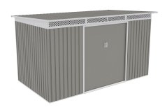 Zahradní domek G21 GRAH 700 - 340 x 206 cm, metalický šedý 