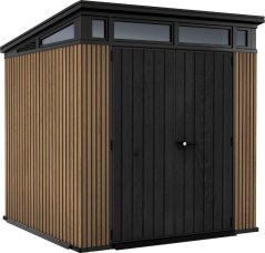 Casă de grădină Keter PENT Signature 7x7 Vertical maro, cu podea