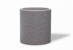 Kvetináč Keter Cylinder M Silver Grey