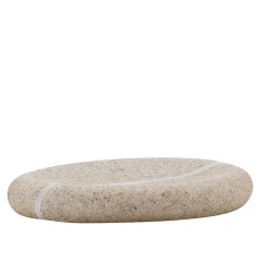 Miska na mydlo TALUS poly dekor kameň béžová