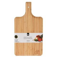 Doštička servírovacia s rukoväťou bambusová 38 x 20 x 1,5 cm