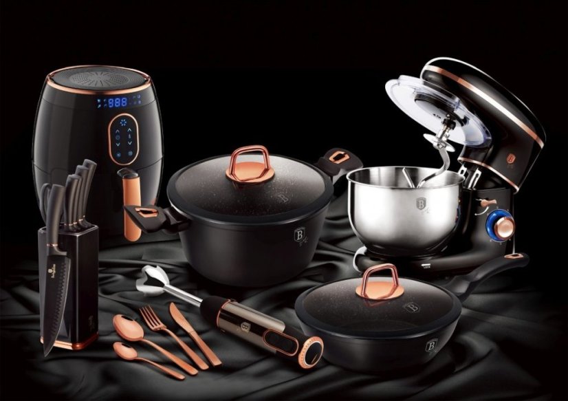 Pánev WOK s mramorovým povrchem 28 cm Black Rose Collection