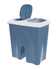 Odpadkový kôš na triedený odpad 2 x 25 l modrý