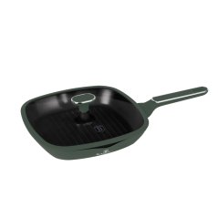 Pánev grilovací s titanovým povrchem a poklicí 28 cm Matte Green Collection