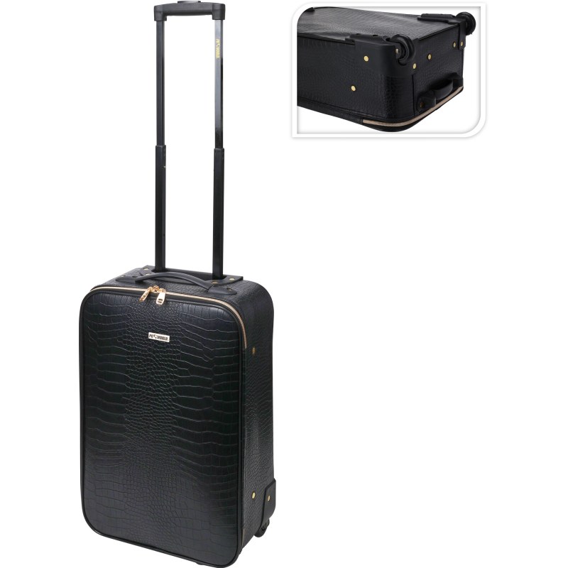 Bagaj de mână pe roți pentru avioane 30 l negru