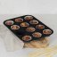 Forma na muffiny s nepřilnavým povrchem 12 ks Antracit Collection