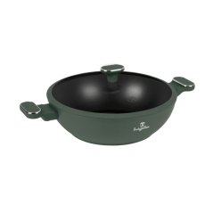 Pánev wok s poklicí a titanovým povrchem 30 cm Matte Green Collection