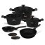 Sada nádobí s titanovým povrchem 10 ks Black Rose Collction