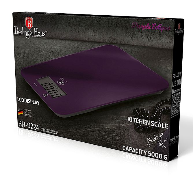 Váha kuchyňská digitální 5 kg Purple Metallic Line