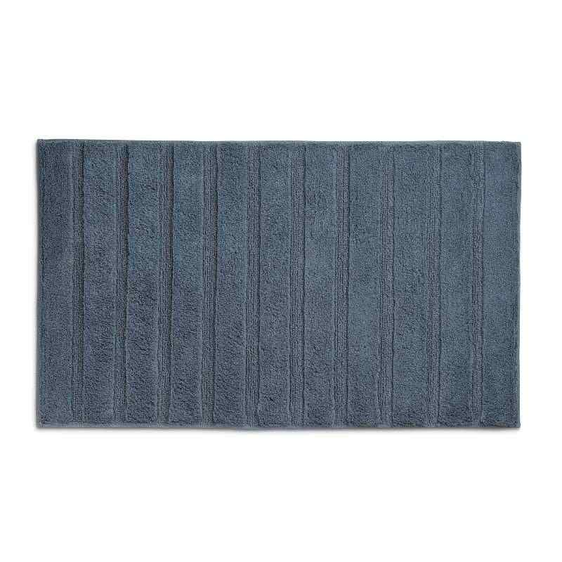 Alfombra de baño Megan 100% algodón azul humo 80,0x50,0x1,6cm