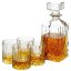 Whiskey set karafa + sklenice sada 5 ks křišťálové sklo, 0,9L