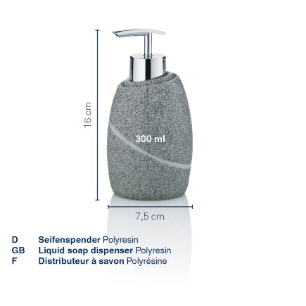 Dávkovač mýdla Talus polyresin bílá 300 ml