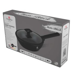 Pánev hluboká s titanovým povrchem a poklicí 24 cm Matte Black Collection Pánev hluboká s titanovým povrchem a poklicí 24 cm Matte Black Collection