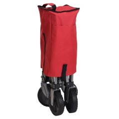Carucior de plaja pliabil 75 cm rosu