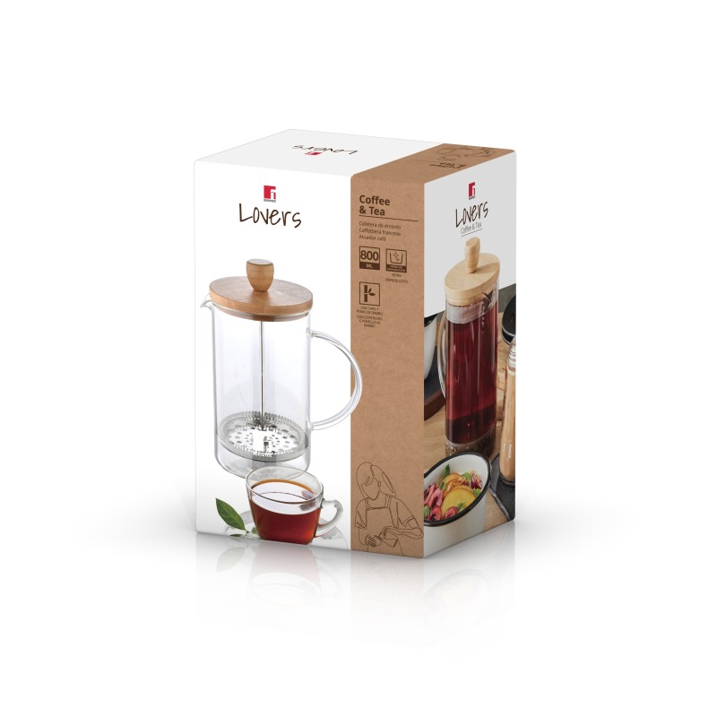 Čajová a kávová kanvica LOVERS French Press 800 ml