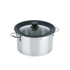 Capac universal CONCETTA, 20 cm, sticla/silicon Capac universal CONCETTA, 20 cm, sticla/silicon