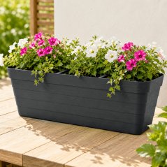 Kvetináč 60 x 20 x 19 cm, antracit