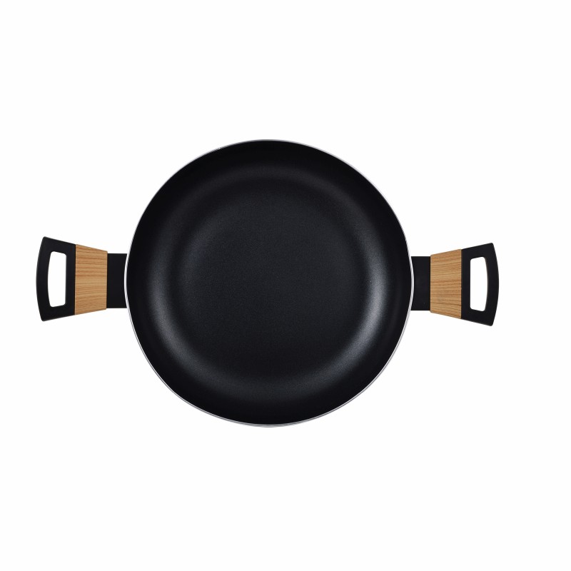 Caserola cu suprafata antiaderenta si capac 28 cm Earth Black