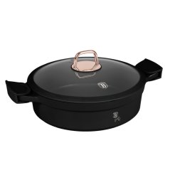 Kastrol s titanovým povrchem a poklicí 28 cm Black Rose Collection Kastrol s titanovým povrchem a poklicí 28 cm Black Rose Collection