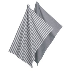 Utěrka na nádobí CAJA 2 ks 55%bavlna/45%bambus šedá 70x50 cm