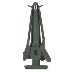 Kuchyňské náčiní ve stojanu sada 6 ks Matte Green Collection