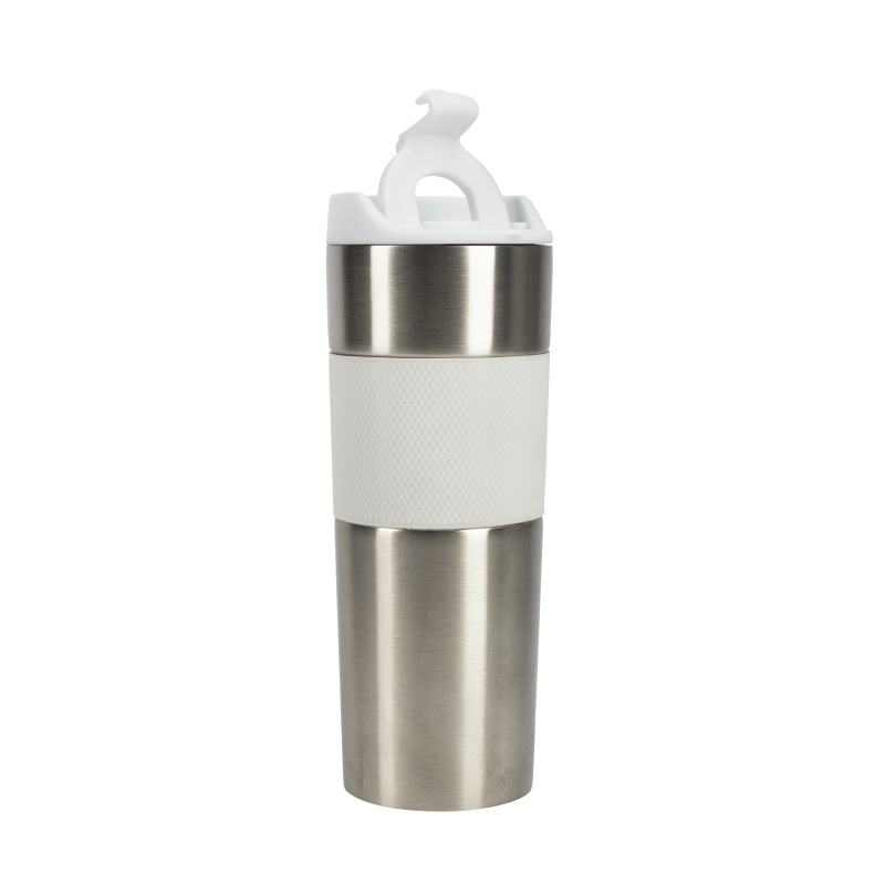 Cana termo 460 ml inox alb