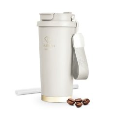 Nerezový termohrnek na kávu i čaj 0,5 l Cream Gold Collection Nerezový termohrnek na kávu i čaj 0,5 l Cream Gold Collection
