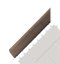 Bandă de tranziție G21 Teak indian pentru plăci WPC, colț 38,5 x 7,5 cm (stânga)