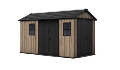 Casă de grădină Keter Apex 7,5 x 13 Ashwood, cu podea