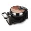 Aparat rotativ pentru vafe pentru 4 vafe cu suport Rosegold Metallic Line