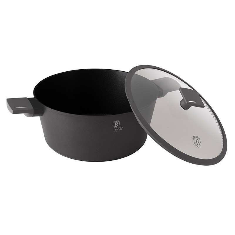 Caserolă cu suprafață și capac din titan 28 cm Antracit Collection