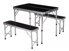 Kempingový set skladací stôl + lavica - design.vady