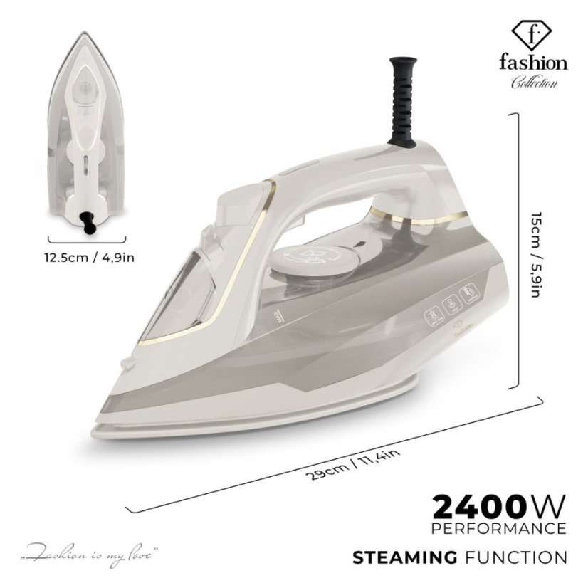 Žehlička napařovací 2400 W Cream Gold Collection