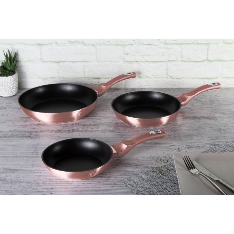 Sada pánví s titanovým povrchem 3 ks I-Rose Collection