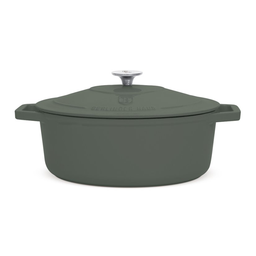 Pekáč litinový s poklicí 32 cm Matte Green Collection