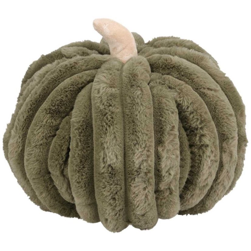 Polštář dekorační dýně polyester 32 × 25 cm zelená