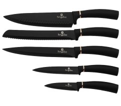 Sada nožů s magnetickým stojanem 6 ks Black Rose Collection 