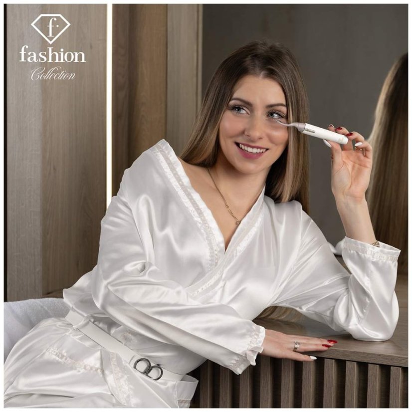 Vyhřívaná kulma na řasy a zastřihovač obočí 2v1 Cream Gold Collection