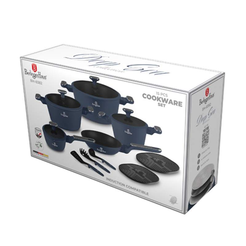 Sada nádobí s titanovým povrchem 15 ks Deep Sea Collection