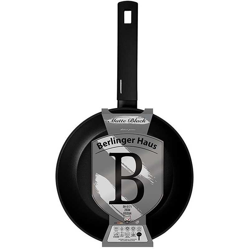 Pánev s titanovým povrchem 28 cm Matte Black Collection
